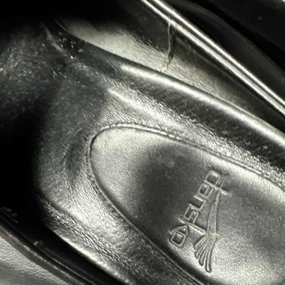 Dansko Professional Clog 39 US 8.5 9 Black Leather Stapled Nursing Medical - 800 - Picture 11 of 14